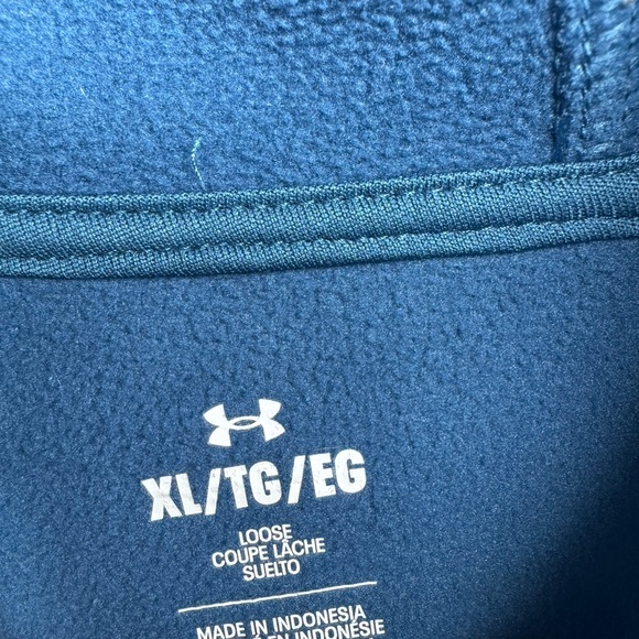 Under Armour Men's Petrol Blue Hoodie - Picture 2 of 3